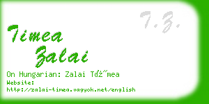 timea zalai business card